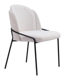 Zuo Modern Jambi Dining Chair Black & White/Ivory