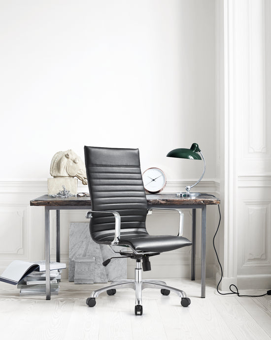 Woodstock Marketing Janis High Back Swivel Arm Chair