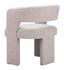 Zuo Modern Java Accent Chair in Sandy Beige