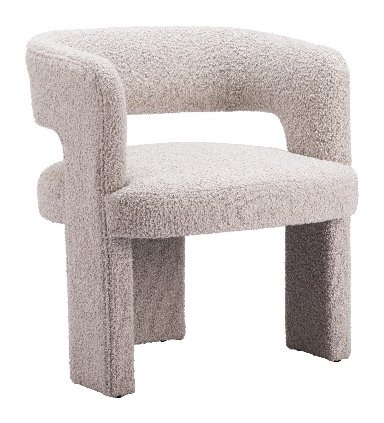 Zuo Modern Java Accent Chair in Sandy Beige