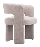 Zuo Modern Java Accent Chair in Sandy Beige