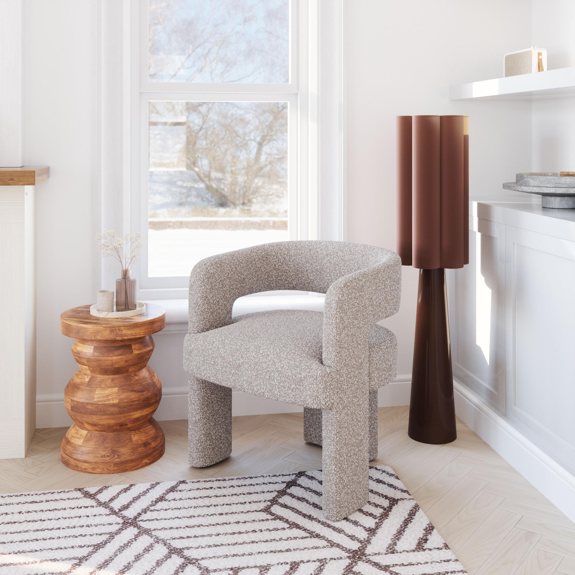 Zuo Modern Java Accent Chair in Sandy Beige