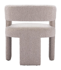 Zuo Modern Java Accent Chair in Sandy Beige
