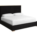 Sunpan Mabel Bed King in Abbington Charred Brown / Antonio Porcelain