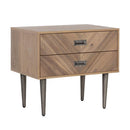 Sunpan Greyson Nightstand in Light / Smoke Acacia