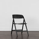 Sunpan Ronny Folding Dining Chair - Black / Walnut