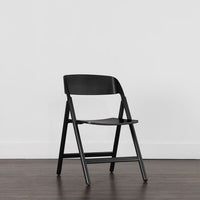 Sunpan Ronny Folding Dining Chair - Black / Walnut