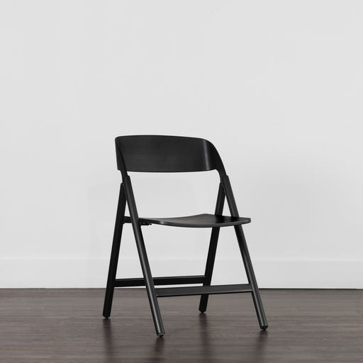 Sunpan Ronny Folding Dining Chair - Black / Walnut
