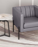 Zuo Modern Jess Accent Chair in Gray