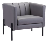 Zuo Modern Jess Accent Chair in Gray