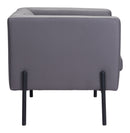 Zuo Modern Jess Accent Chair in Gray