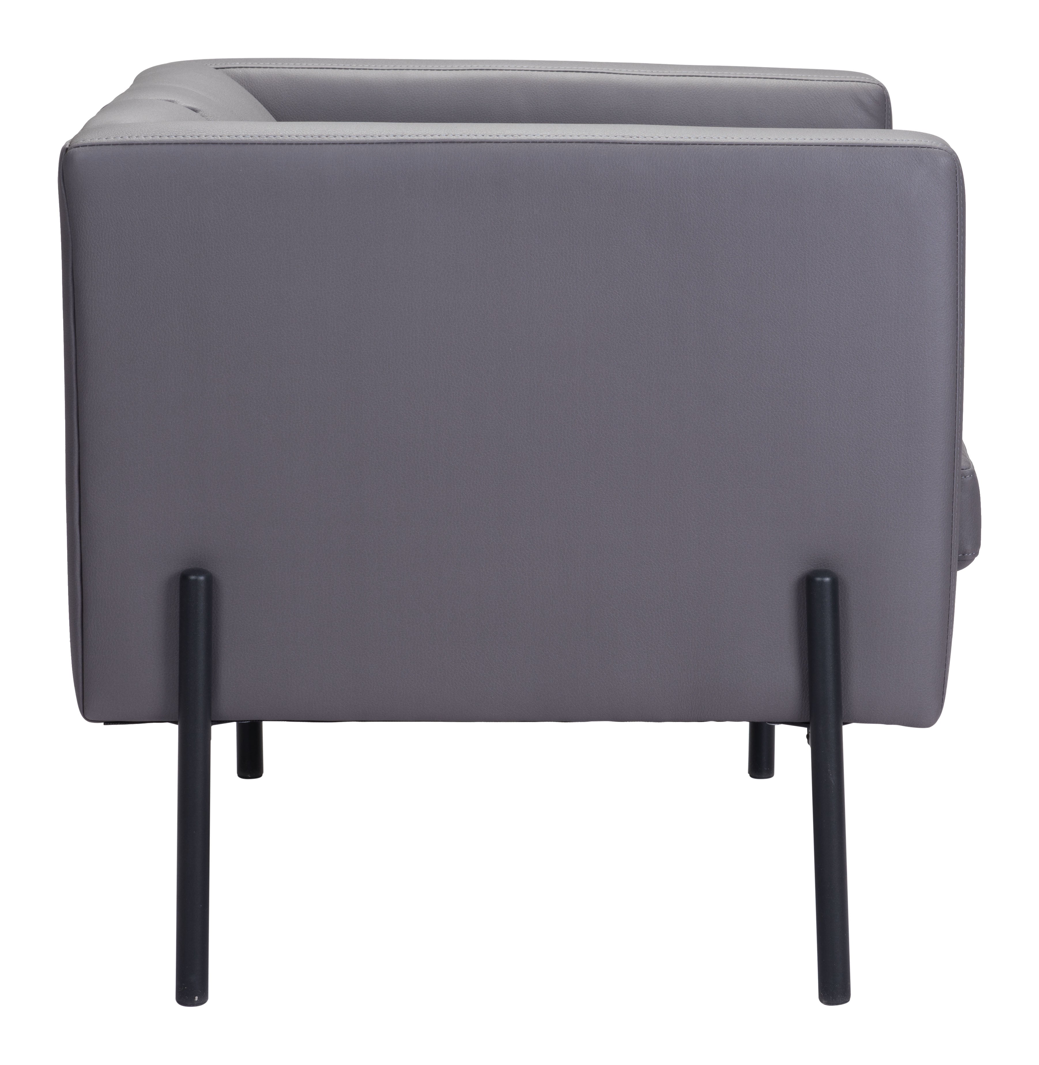 Zuo Modern Jess Accent Chair in Gray