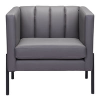 Zuo Modern Jess Accent Chair in Gray