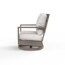 Sunset West Laguna Aluminum Swivel Club Rocker with Cushion