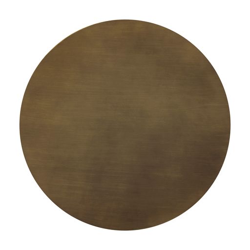 Sunpan Diaz Coffee Table in Grey-Wood Grain Brown / Marble-Look Antique Brass