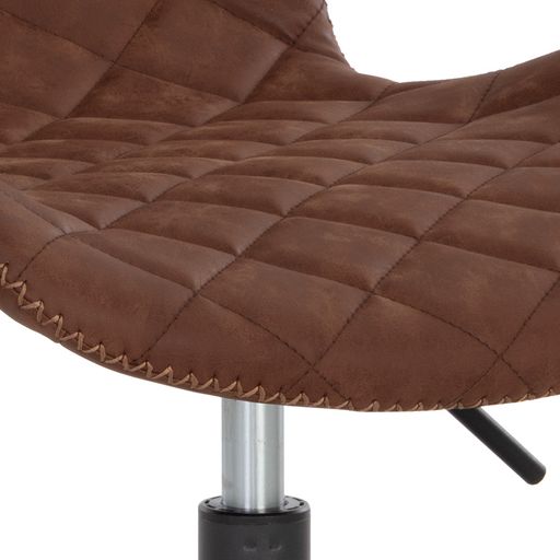Sunpan Lyla Office Chair Black in Antique Brown / Antique Grey