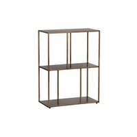 Sunpan Eiffel Low Bookcase Antique Brass in Small / Medium / Large