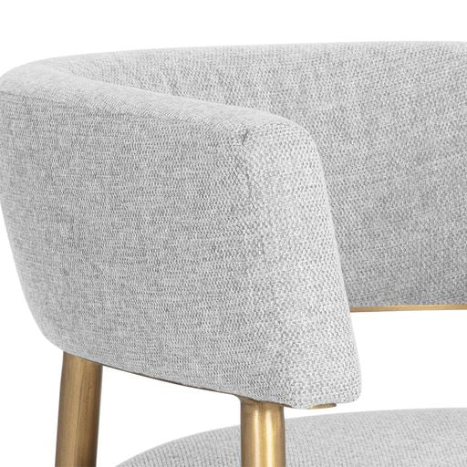 Sunpan Maestro Dining Armchair Abbington Navy / Belfast Heather Grey