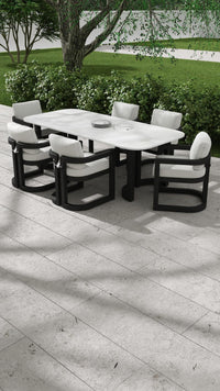 Sunset West Malibu Dining Chair in Cast Silver - No Welt