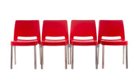 Florida Seating Molded Polypropylene With Aluminum Legs Side Chair - JOI-AQUA