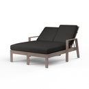 Sunset West Laguna Aluminum Double Chaise Lounge with Cushion