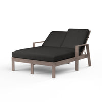 Sunset West Laguna Aluminum Double Chaise Lounge with Cushion