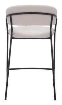 Zuo Modern Josephine Counter Stool in Cream/Brown