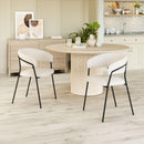 Zuo Modern Josephine Dining Chair in Cream/Brown