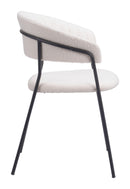 Zuo Modern Josephine Dining Chair in Cream/Brown