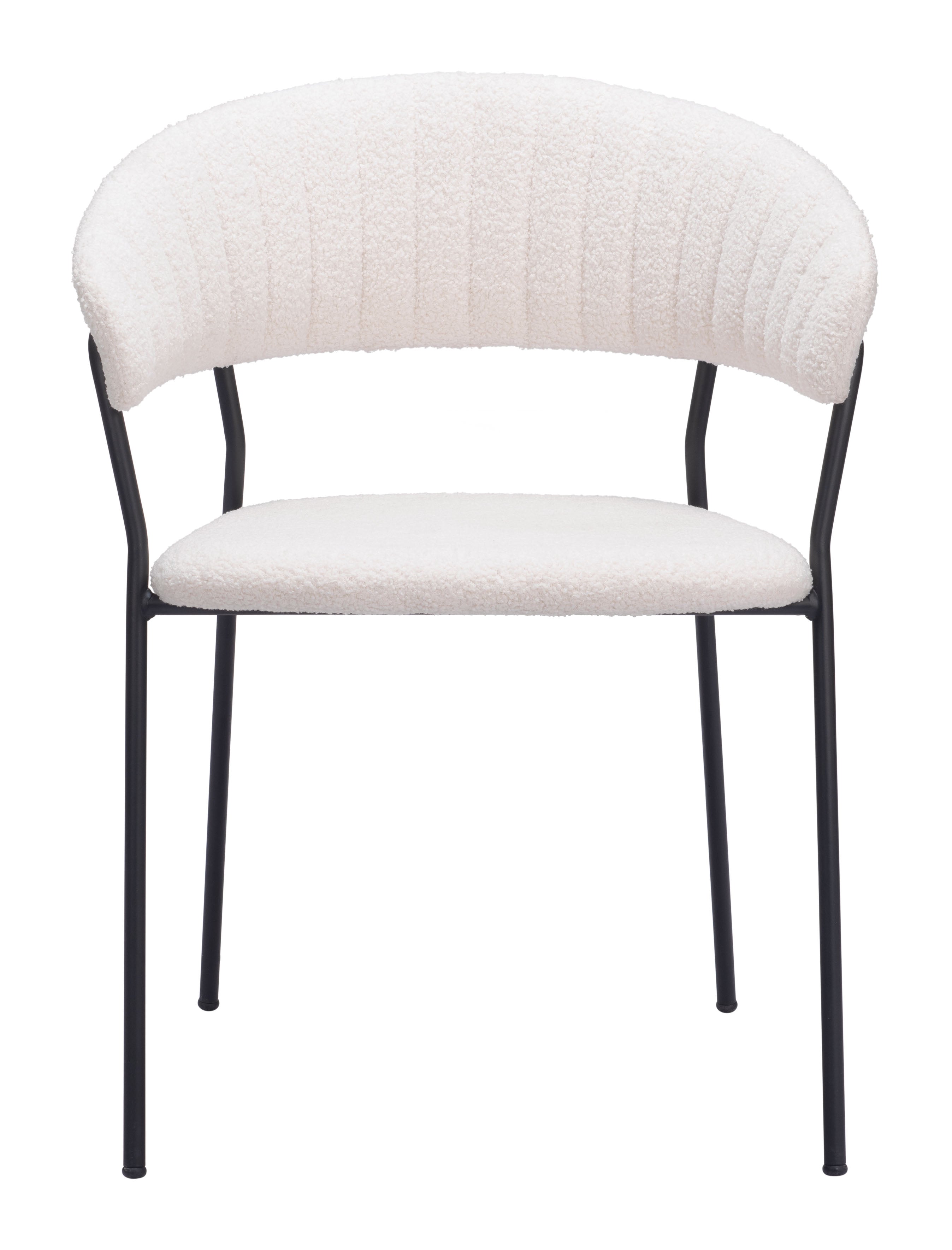 Zuo Modern Josephine Dining Chair in Cream/Brown