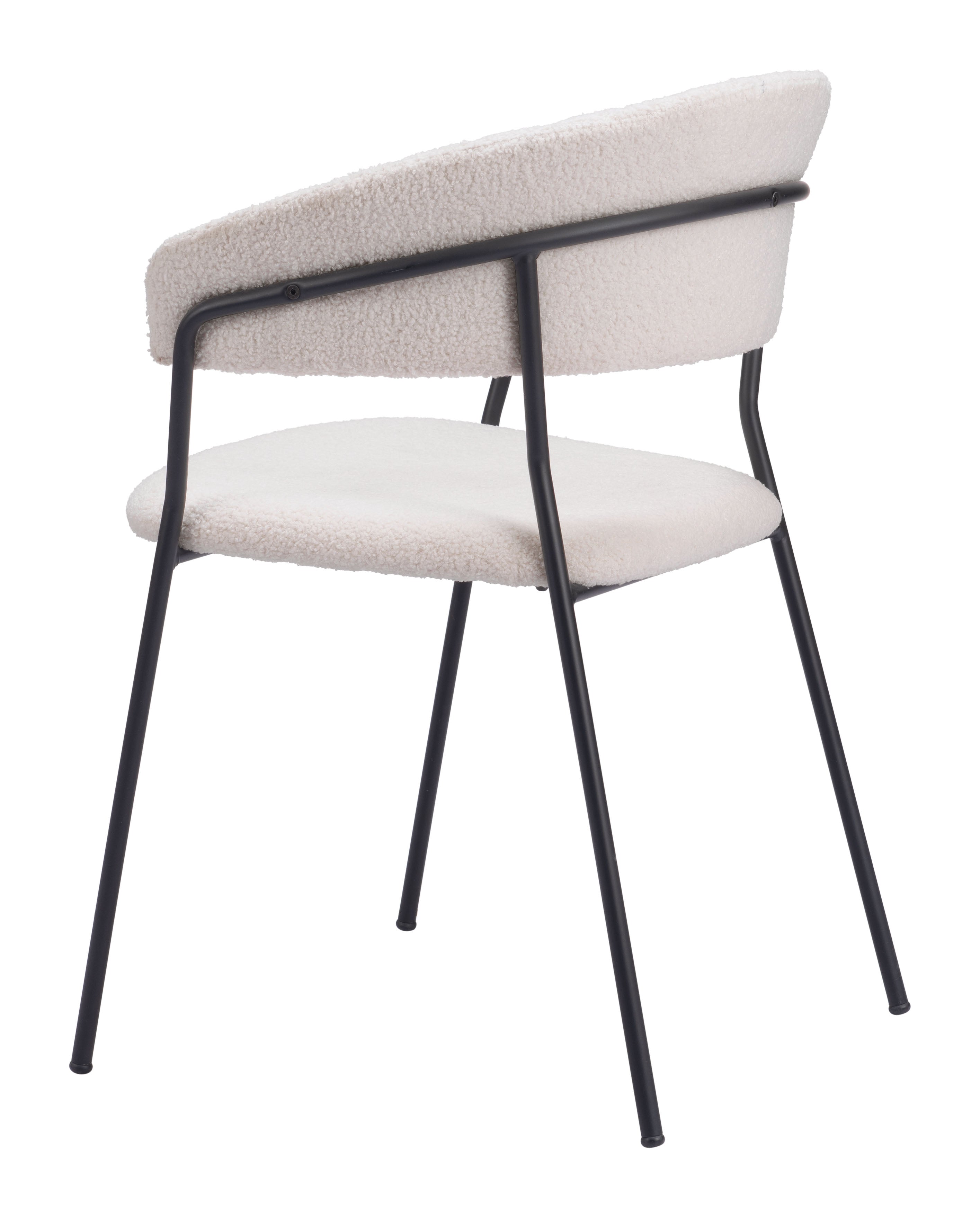 Zuo Modern Josephine Dining Chair in Cream/Brown