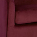Sunpan Hazel Swivel Lounge Chair in Gold - Belfast Heather Grey / Black Sky / Blush Sky / Burgundy Sky / Deep Green Sky / Navy Blue Sky / Dark-Bronze Gold Sky