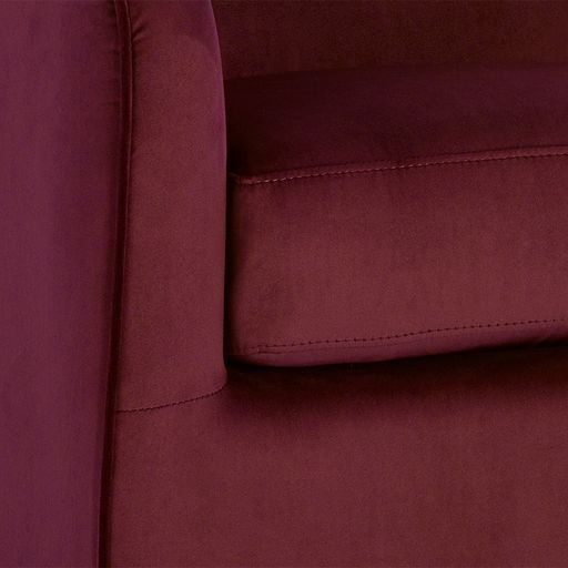 Sunpan Hazel Swivel Lounge Chair in Gold - Belfast Heather Grey / Black Sky / Blush Sky / Burgundy Sky / Deep Green Sky / Navy Blue Sky / Dark-Bronze Gold Sky