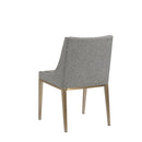 Sunpan Dionne Dining Chair in Monument Oatmeal / Monument Pebble