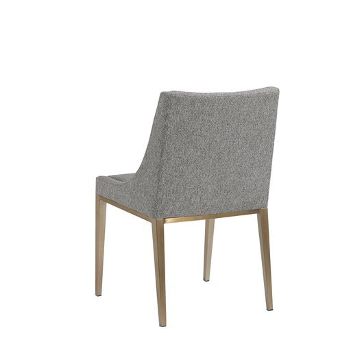 Sunpan Dionne Dining Chair in Monument Oatmeal / Monument Pebble