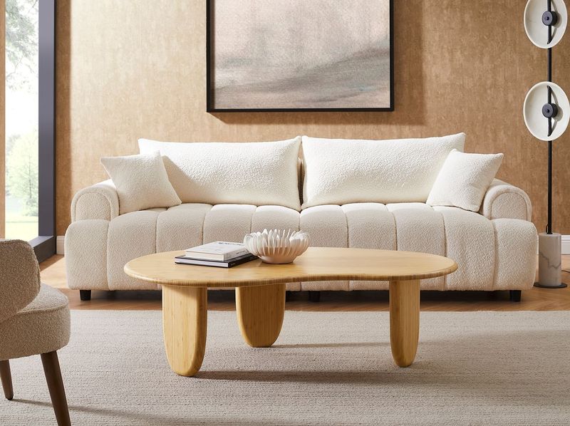 Greenington Zephyr Coffee Table, Wheat / Caviar