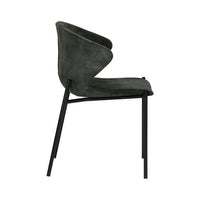 Sunpan Eric Dining Chair in Nono Dark Green / Nono Tapenade Gold - Set of Two