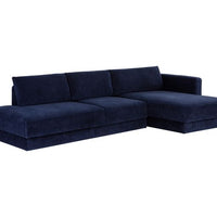 Sunpan Tecoma Sofa Chaise - Raf - Danny Cream / Danny Navy