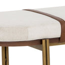Sunpan Elaine Bench - Polo Cub Muslin