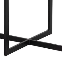 Sunpan Rivas End Table Grey / White Marble