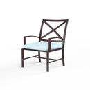 Sunset West La Jolla Aluminum Dining Chair with Cushion
