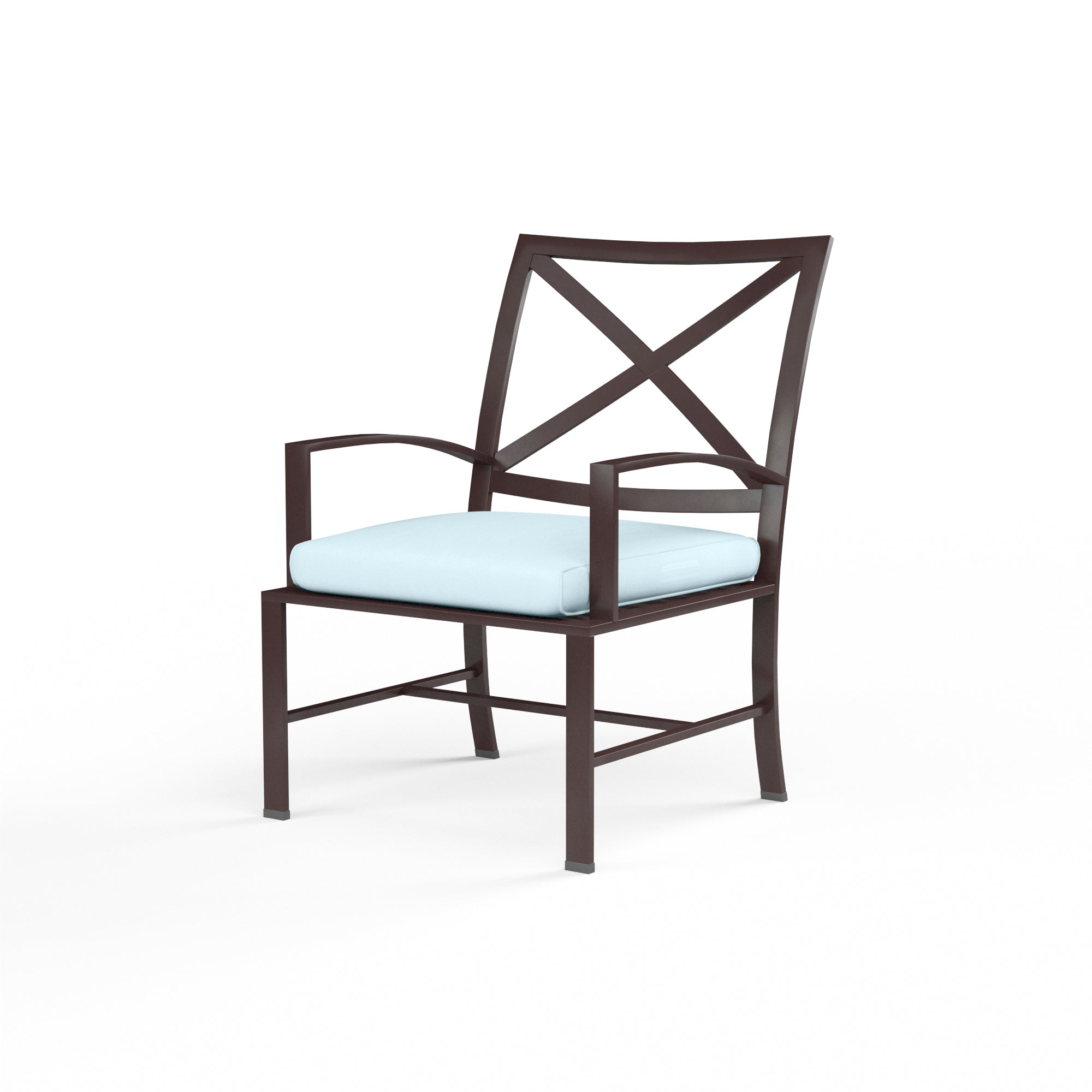 Sunset West La Jolla Aluminum Dining Chair with Cushion