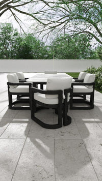 Sunset West Malibu Dining Chair in Cast Silver - No Welt