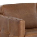Sunpan Karmelo Sofa Cognac / Vintage Charcoal Leather