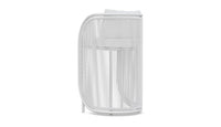 Azzurro Living Kamari Bar Stool With Matte White Aluminum Frame And White Mist All-Weather Texteline Rope