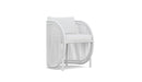 Azzurro Living Kamari Dining Chair With Matte White Aluminum  and White Mist All-Weather Texteline Rope