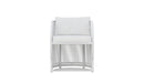 Azzurro Living Kamari Dining Chair With Matte White Aluminum  and White Mist All-Weather Texteline Rope