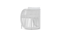 Azzurro Living Kamari Dining Chair With Matte White Aluminum  and White Mist All-Weather Texteline Rope