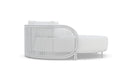 Azzurro Living Kamari Day Bed With Matte White Aluminum Frame And White Mist All-Weather Texteline Rope