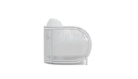 Azzurro Living Kamari 3 Seat Sofa With Matte White Aluminum Frame And White Mist  All-Weather Texteline Rope